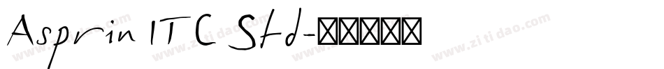 Asprin ITC Std字体转换